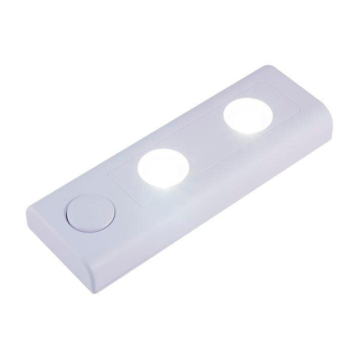 Jasco 38556 GE 6in. Battery Operated Led Light Bar, White