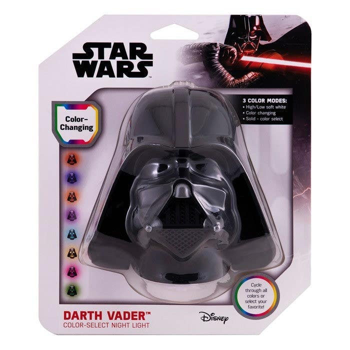 Jasco 43428 Star Wars Darth Vader Color Changing Light Sensing Led Night Light