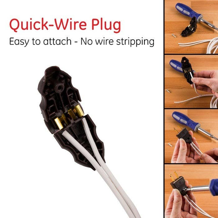 Jasco 5426 GE Quick Wire Plug, 2 Pack