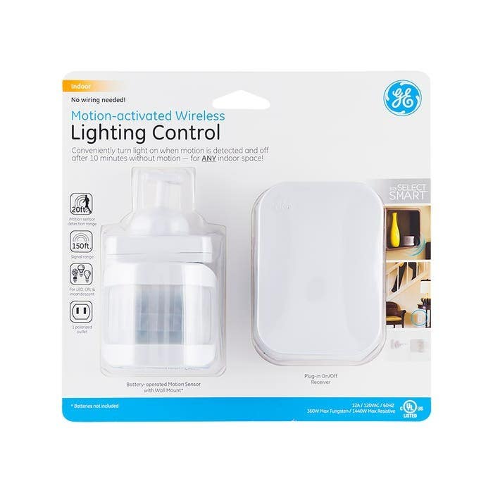 Jasco 36235 GE MySelectSmart Motion Activated Wireless Lighting Control, White