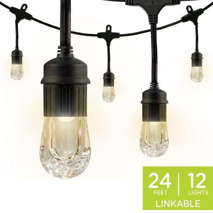 Jasco 3166 Classic Led Cafe Light, Black Cord