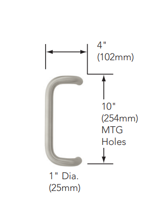 Sargent PE8800 Rim Exit Device w/ Pull & Thumbpiece Trim