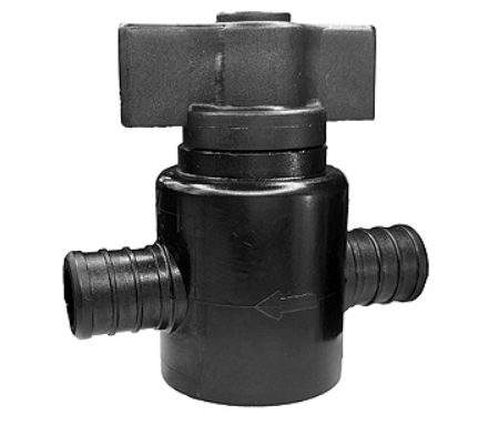 Flair-It 30888 1/2" x 3/8" Straight Crimp Valve