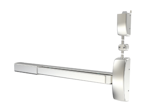 Sargent PE8700 Surface Vertical Rod Exit Device w/ Auxiliary Control & Pull Trim