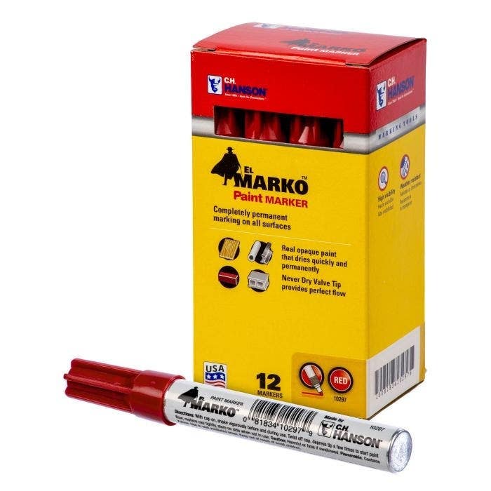 C.H. Hanson 1029 El Marko Paint Marker (12 Pack)