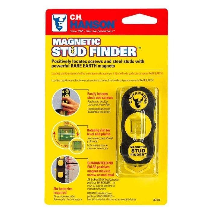 C.H. Hanson 3040 Magnetic Stud Finder (6 Pack)