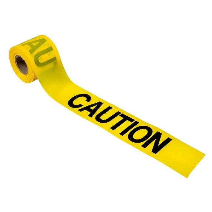 C.H. Hanson 16100 Caution Barricade Tape Display Box 300' X 3" X 2 Mil (16 Rolls)
