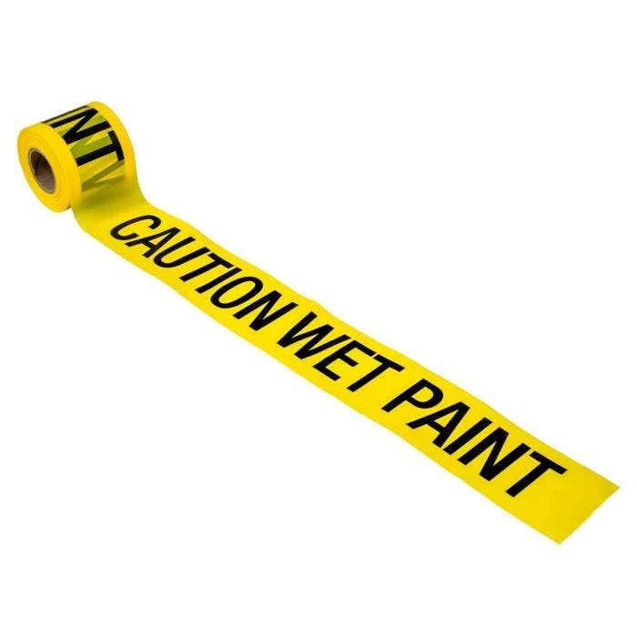 C.H. Hanson 16101 Caution Wet Paint Barricade Tape 300' X 3" X 2 Mil (16 Rolls)