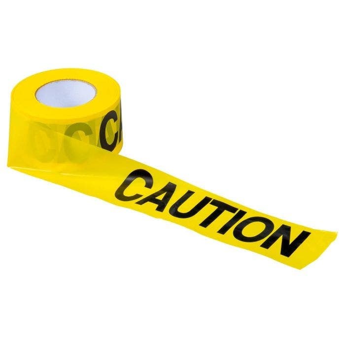 C.H. Hanson 19000 Caution Barricade Tape 1000' X 3" X 1.5 Mil (15 Rolls)