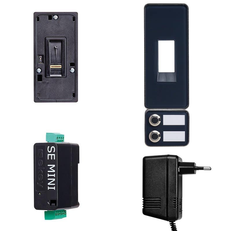 Ekey 101865 Home Set IN BT RFID Mini 1 BEM GL, All-in-One Set With BEM, Anthracite