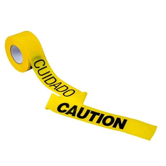 C.H. Hanson 16002 Caution/Cuidado Barricade Tape 1000' X 3" X 2 Mil (12 Rolls)