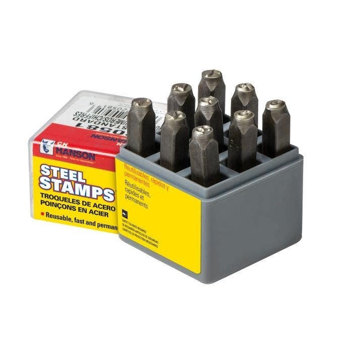 C.H. Hanson 205 Stamp Set Number Standard 9 Pieces