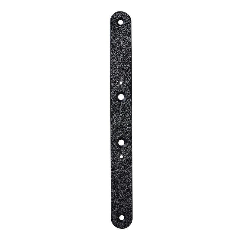 Ekey 101881 Mounting Plate CP Micro (Plus) R20, Round 20X200X2.7MM ABS Grained ON Front Side Black