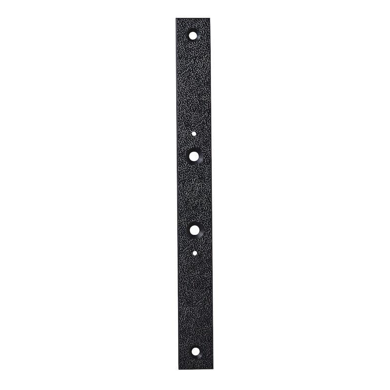 Ekey 101883 Mounting Plate CP Micro (Plus) S20, Square 20X200X2.7MM ABS Grained Front Side Black