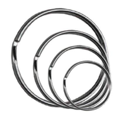 HY-KO Products KC228 Split Key Rings, Assorted, 4 Pack