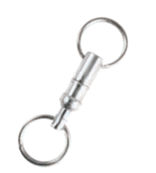 HY-KO Products KC116 Pull-Apart, Silver Key Ring