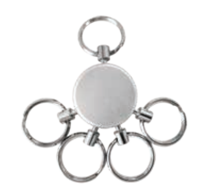 HY-KO Products KC216 Push-Button, Key Release Key Ring