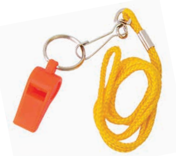 HY-KO Products KC161 21" Nylon Lanyard With Whistle