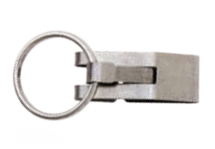 HY-KO Products KC180 Slip-On, Stainless-Steel, Safety Key Clip With Split Ring
