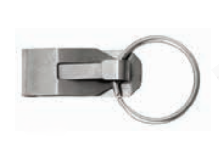 HY-KO Products KC181 Clip-On, Stainless-Steel, Safety Key Clip With Split Ring
