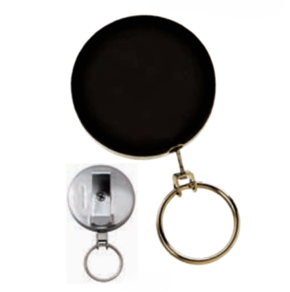 HY-KO Products KC189 Black Clip-on Key Reel 24in - Chain