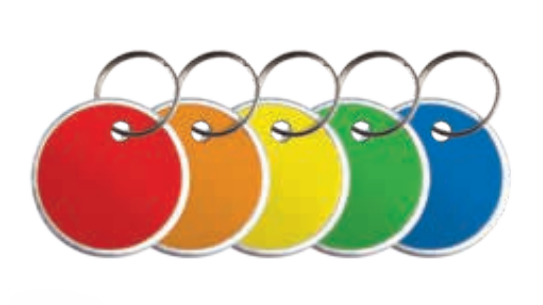 HY-KO Products KC380 Paper Tags/Ring, 5-pk