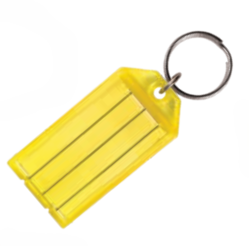 HY-KO Products KB143-100 Easy-open key ID tag with split ring - 100pk.