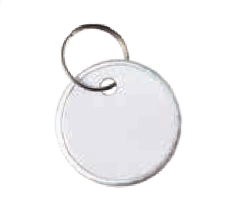 HY-KO Products KB144-BKT 1.25in Paper Key Tag W/ring - 25pc