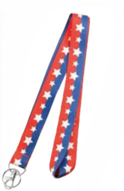 HY-KO Products LAN-10 Lanyard With Metal Clip, 18" x 1"