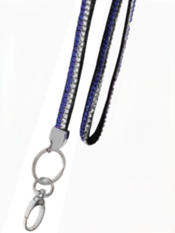 HY-KO Products LAN-110 Crystal Lanyard With Metal Clip, 18" x.5"