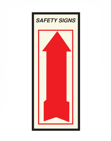 HY-KO Products FA-1 4" x 11", Vinyl Glow In The Dark Decorative Arrow Sign