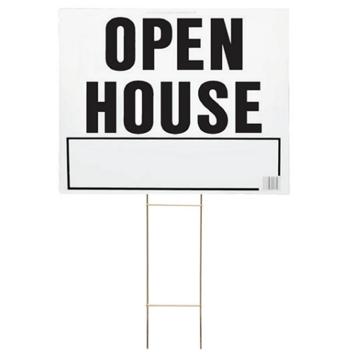HY-KO Products LOH-3 20" x 24" Open House Sign, Corrugated Plastic