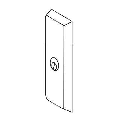 ACCENTRA (formerly Yale) 621F Wide Escutcheon Trim (Nightlatch) For Exit Device, Less Cylinder