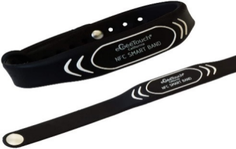 eGeeTouch 5-NFC-2002WB Smart NFC Wristbands (Pack of 2)