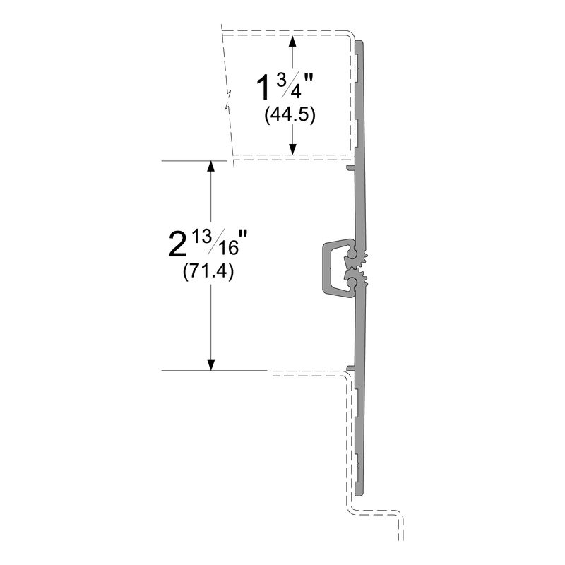 Pemko WT_FM  Wide Throw Full Mortise Continuous Geared Hinge, Heavy Duty Grade 1