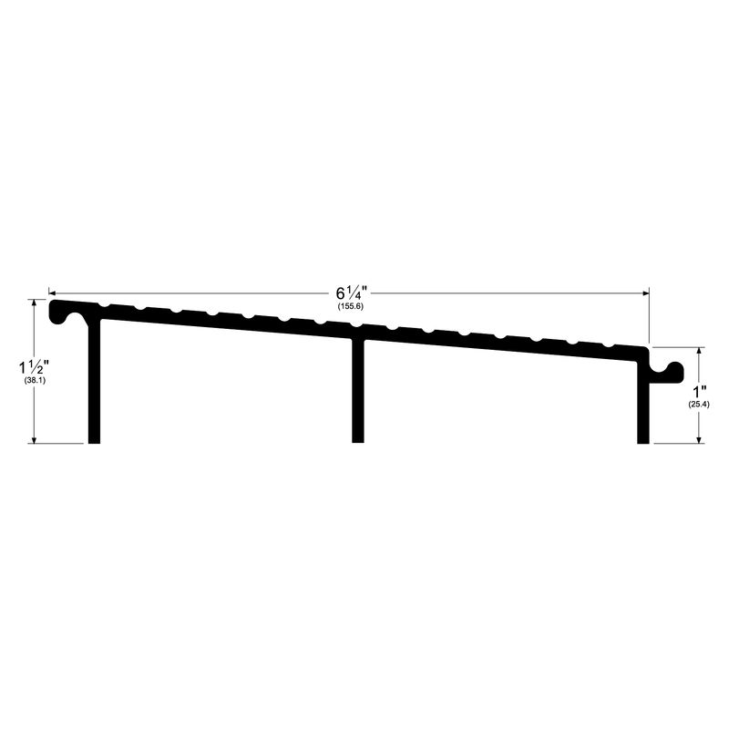 Pemko RAMP9 Bridge Component, 6-1/4" W, Offset Upto 1-1/2"