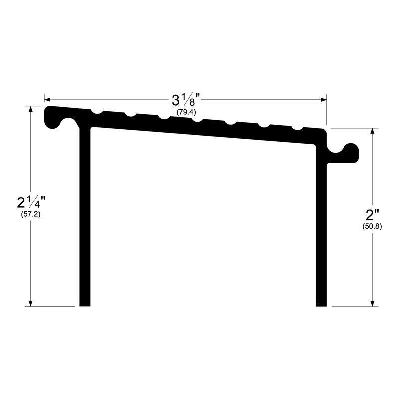 Pemko RAMP12 Ramp Component, 3-1/8" W, Offset Upto 2-1/4"