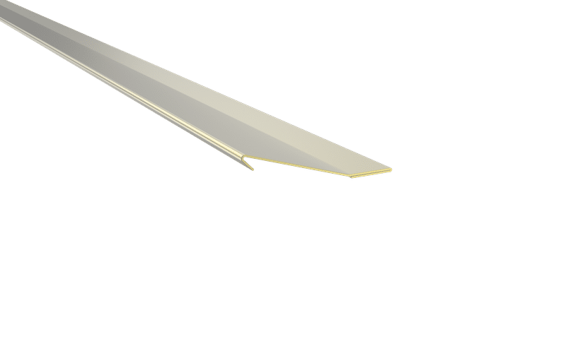 Pemko 70 Cushion/Spring Weatherstrip, Length-100 ft, Mill Finish Extruded Bronze (Brass)