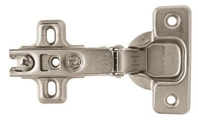 Amerock BP4611A14 Concealed Frameless Full Overlay Hinge, 2-9/16" Length, Nickel Finish