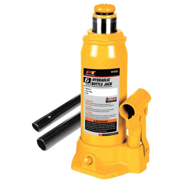 Performance Tool W1625 6 Ton Hydraulic Bottle Jack