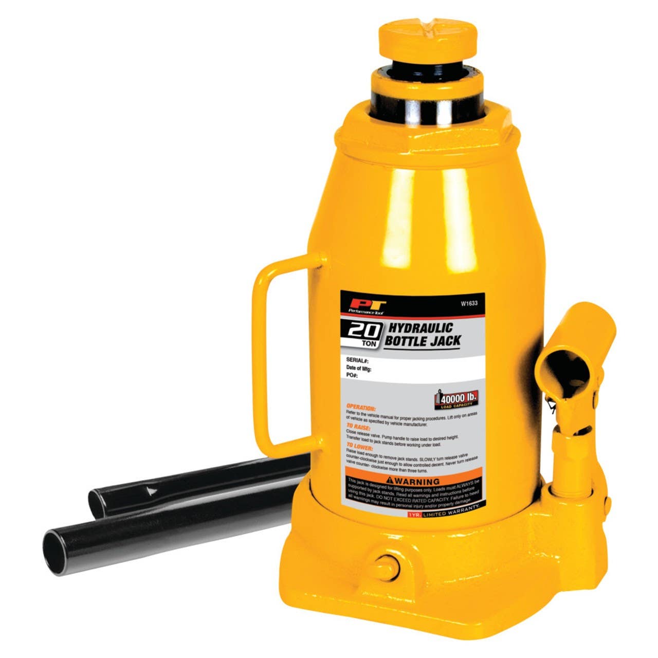 Performance Tool W163 Hydraulic Bottle Jack