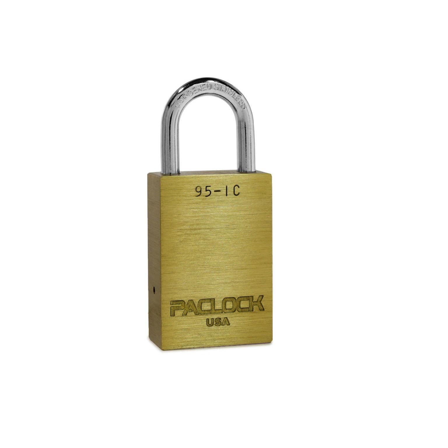 Paclock 95-IC SFIC Compatible Light Duty Brass Padlock, 1/4" Shackle Dia.