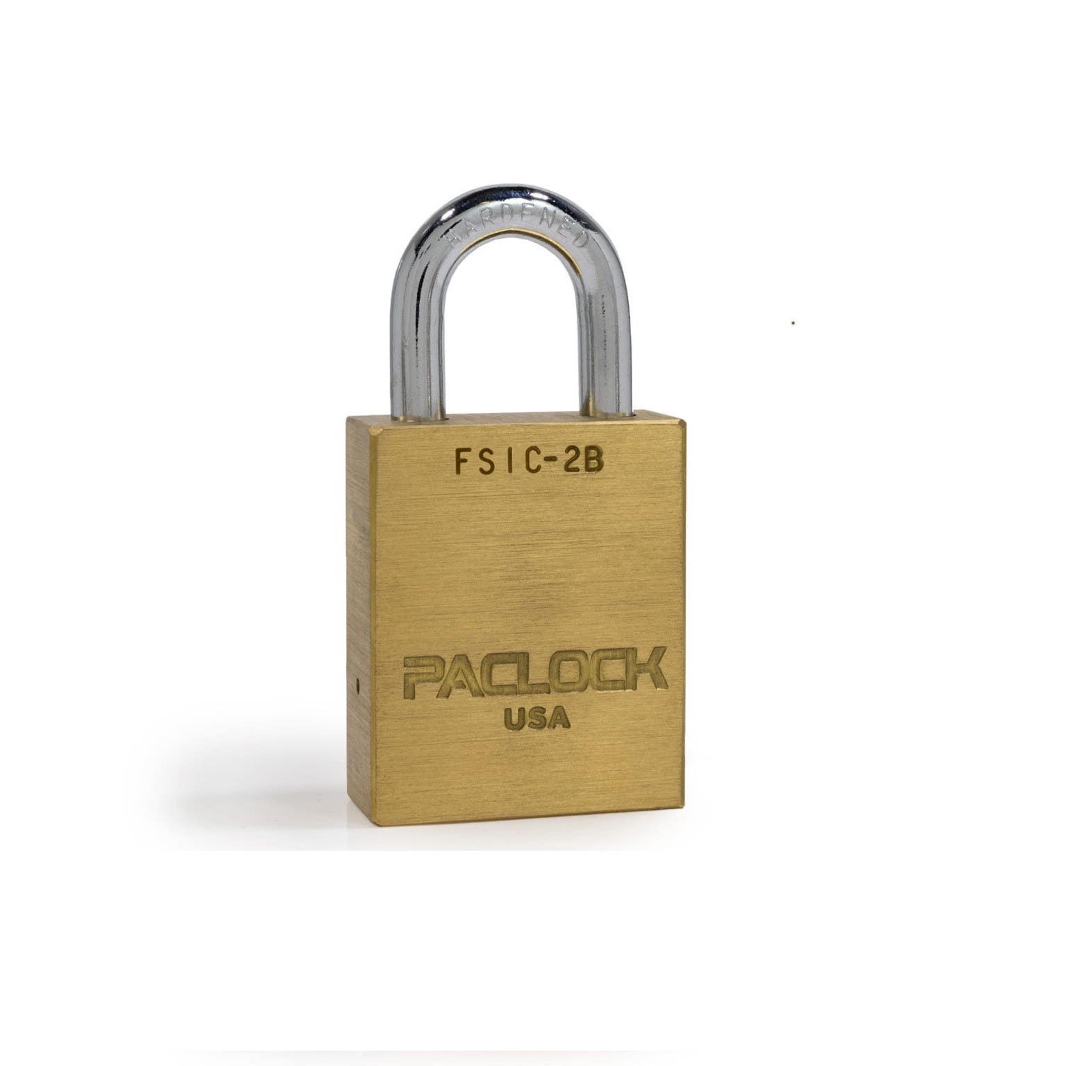 Paclock FSIC-2B FSIC Compatible Medium Duty Brass Padlock, 5/16" Shackle Dia.