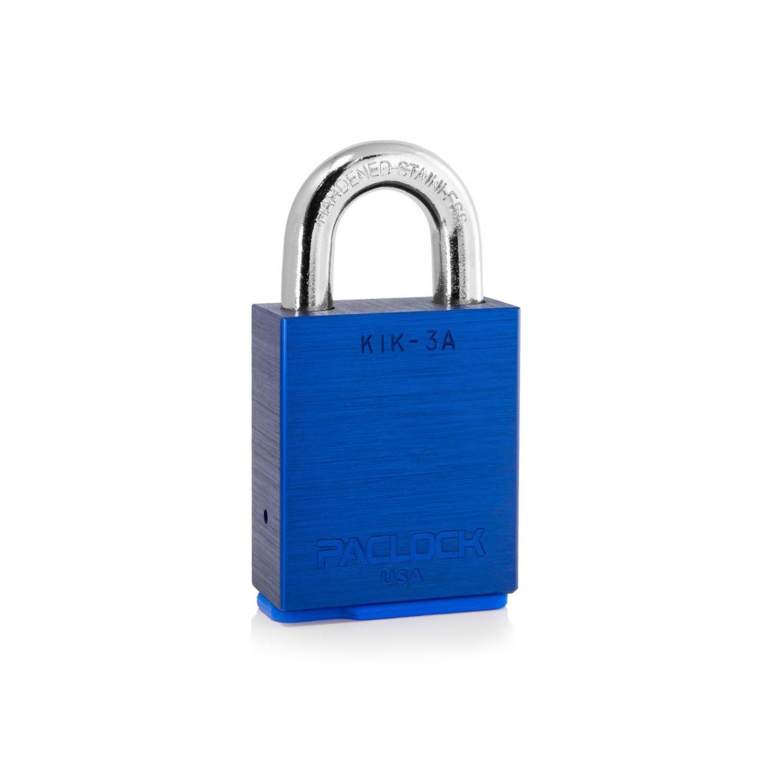 Paclock KiK-3A Key-in-Knob/Lever Compatible Heavy Duty Aluminum Padlock, 3/8" Shackle Dia.