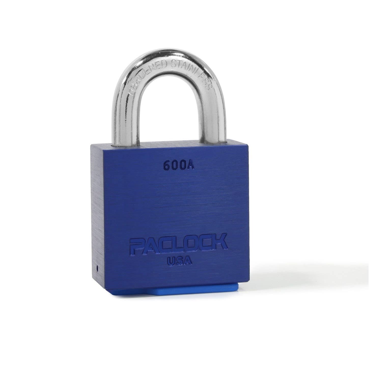 Paclock 600A Standard Rekeyable Ultra Heavy Duty Aluminum Padlock, 7/16" Shackle Dia.