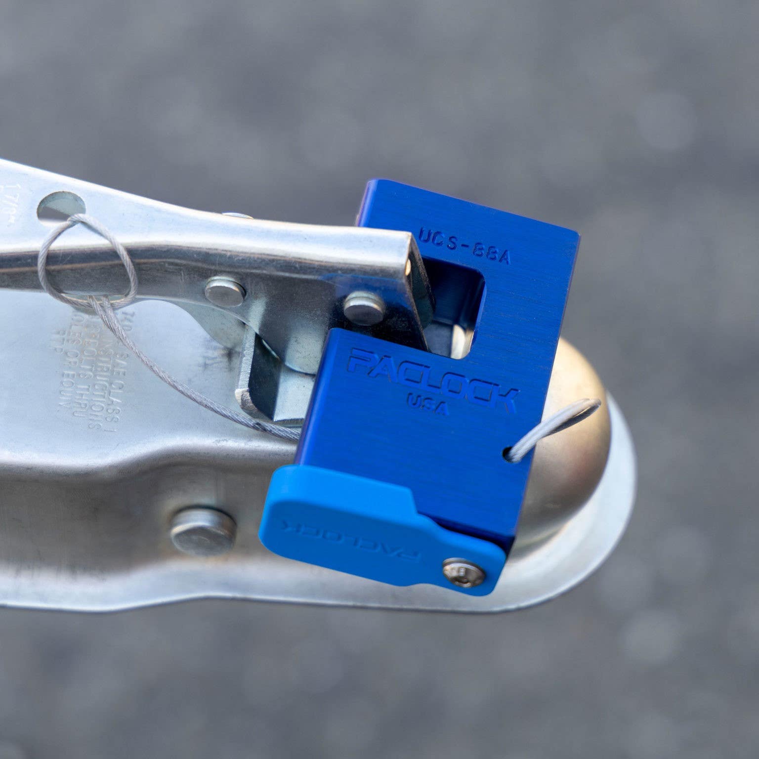 Paclock UCS-88A Hidden Shackle Trailer Coupler Lock - Aluminum, Universal Cylinder System,6-Pin Cylinder