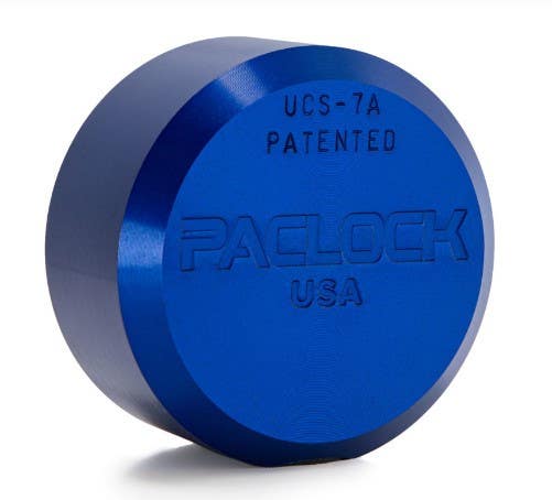 Paclock UCS-7A Hidden Shackle Flat-Back Puck Lock, Universal Cylinder System,6-Pin Cylinder
