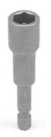 Eazypower 73327 Magnet Nut Setter, 1/4 in, 3/8 in, 2-9/16 in, 3 PK