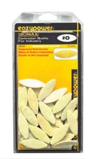 Eazypower 39427 Number 0 Wood Biscuits, 75 Pcs