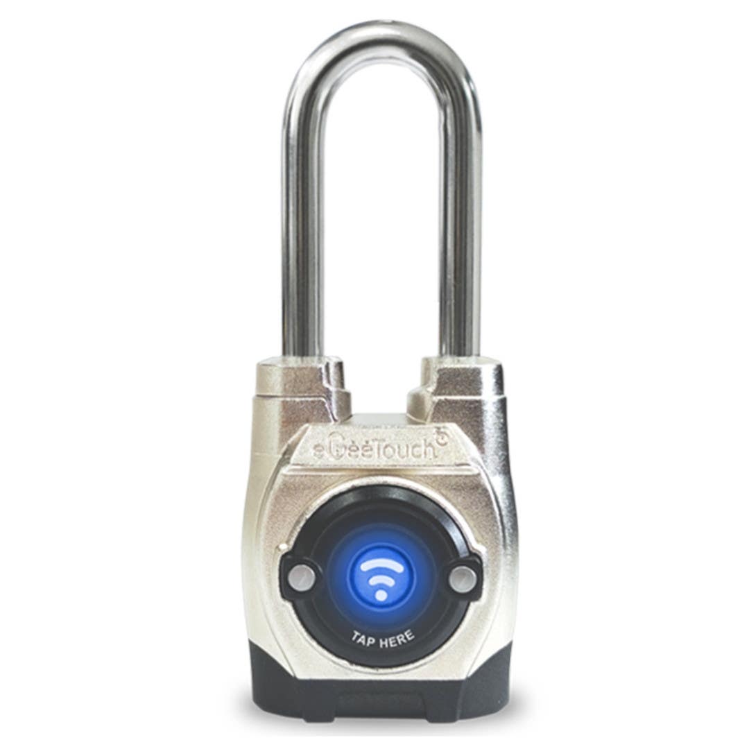 eGeeTouch 5-02502-94 Outdoor Smart Padlock Long Shackel (5th Gen)